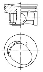 Поршень двс KOLBENSCHMIDT 41257620