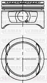Поршень YENMAK 31-04225-000