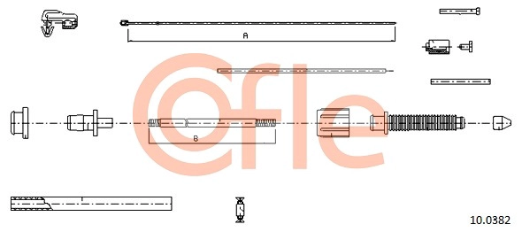 Трос газа COFLE 92.10.0382