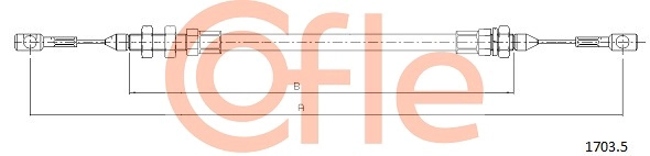 Трос газа COFLE 92.1703.5