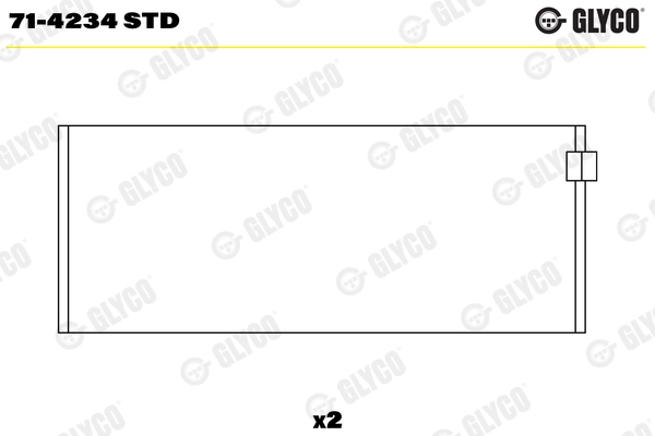 Шатунный подшипник GLYCO 71-4234 STD