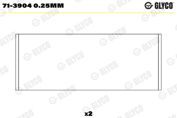 Вкладыши двигателя GLYCO 71-3904 0.25MM