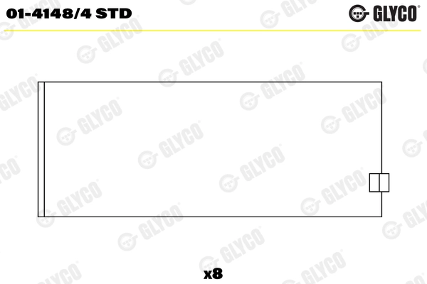 Шатунный подшипник GLYCO 01-4148/4 STD