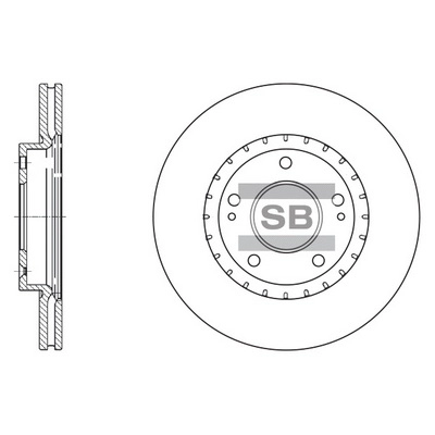 Тормозной диск HI-Q SD1071