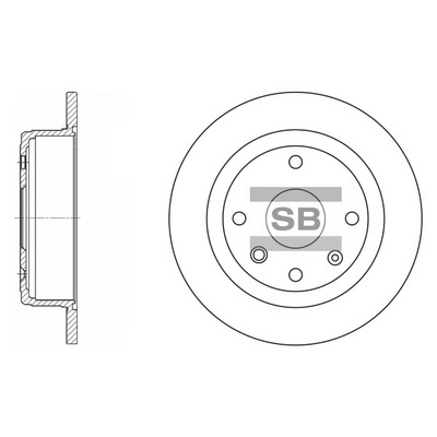 Тормозной диск HI-Q SD3033