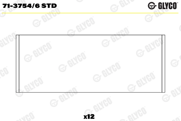 Шатунный подшипник GLYCO 71-3754/6 STD