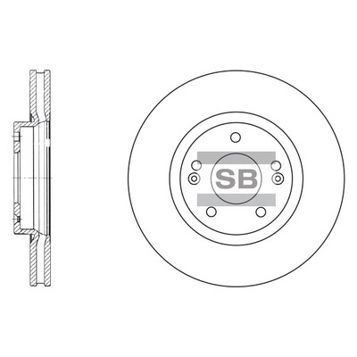 Тормозной диск HI-Q SD1055