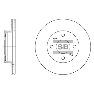 Тормозной диск HI-Q SD2010