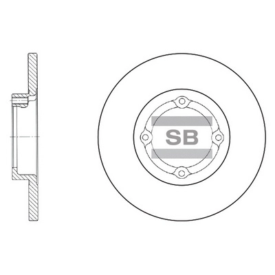 Тормозной диск HI-Q SD3010