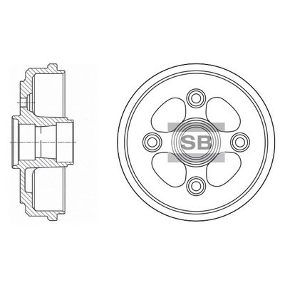 Барабан тормозной HI-Q SD3011