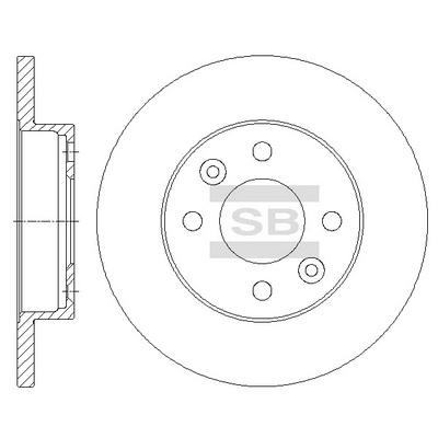 Тормозной диск передний HI-Q SD3050