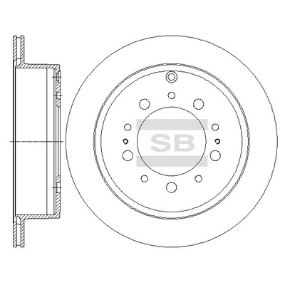 Тормозной диск HI-Q SD4032