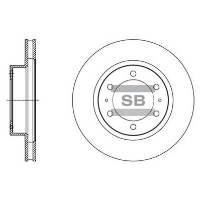 Тормозной диск передний HI-Q SD4098