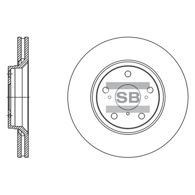 Тормозной диск HI-Q SD4605