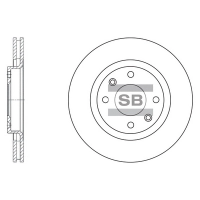 Тормозной диск HI-Q SD5001