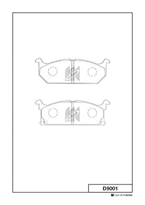 Тормозные колодки дисковые MK KASHIYAMA D9001