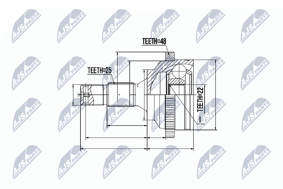Шруc наружний NTY NPZ-CT-016