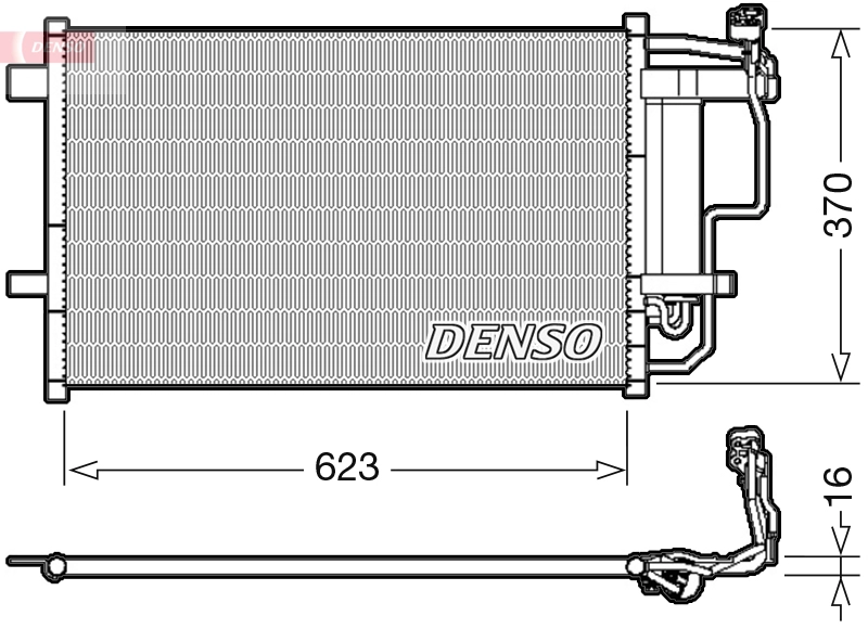 Конденсатор кондиционера DENSO DCN44007