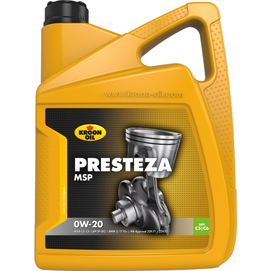 Моторное масло presteza msp 0w-20 KROON-OIL 36497