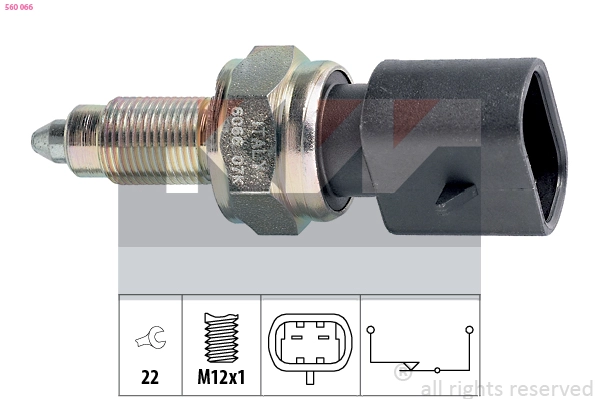 Выключатель фары заднего хода made in italy - equivalent KW 560066