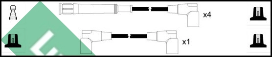 Комплект проводов зажигания TRW LUC5239