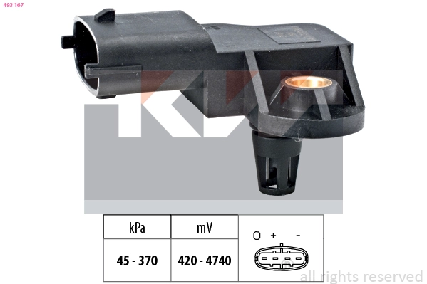 Датчик давления воздуха высотного корректор made in italy - equivalent KW 493167