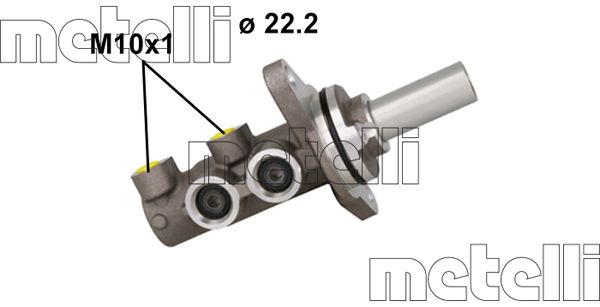 Главный тормозной цилиндр METELLI 05-1165