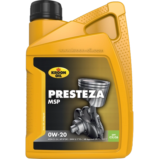 Моторное масло presteza msp 0w-20 KROON-OIL 36495