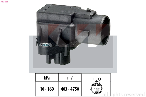 Датчик давления воздуха высотного корректор made in italy - equivalent KW 493031