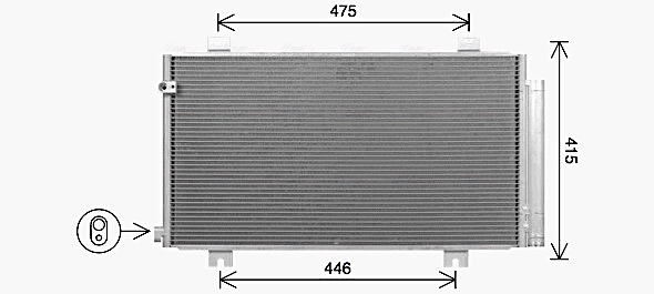 Конденсатор кондиционера AVA QUALITY COOLING HD5325D