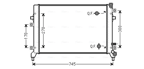 Радиатор охлаждение двигателя AVA QUALITY COOLING VN2295