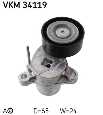 Натяжной ролик поликлинового ремня SKF VKM34119