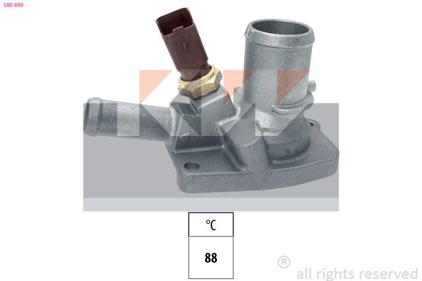 Термостат охлаждающой жидкость made in italy - equivalent KW 580699