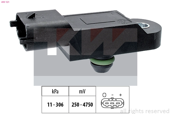 Датчик давления воздуха высотного корректор made in italy - equivalent KW 493121