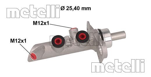 Главный тормозной цилиндр METELLI 05-0891