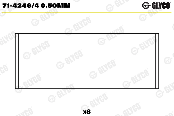 Шатунный подшипник GLYCO 71-4246/4 0.50MM