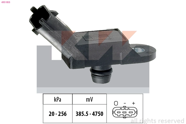 Датчик давления воздуха высотного корректор made in italy - equivalent KW 493055