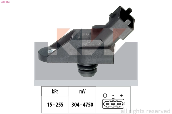 Датчик давления воздуха высотного корректор made in italy - equivalent KW 493014