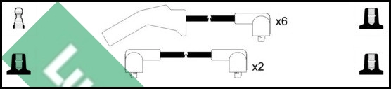 Комплект проводов зажигания TRW LUC4289