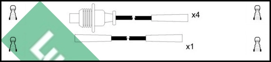 Комплект проводов зажигания TRW LUC7017