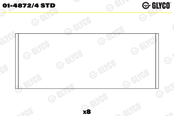Шатунный подшипник GLYCO 01-4872/4 STD