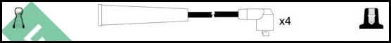 Комплект проводов зажигания TRW LUC4141
