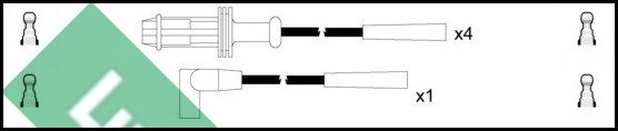 Комплект проводов зажигания TRW LUC4131