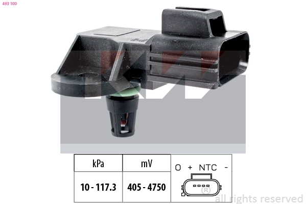 Датчик давления воздуха высотного корректор made in italy - equivalent KW 493100