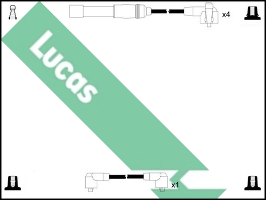 Комплект проводов зажигания TRW LUC7180