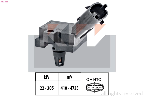 Датчик давления воздуха высотного корректор made in italy - equivalent KW 493186