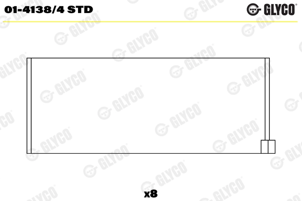 Вкладыши двигателя GLYCO 01-4138/4 STD