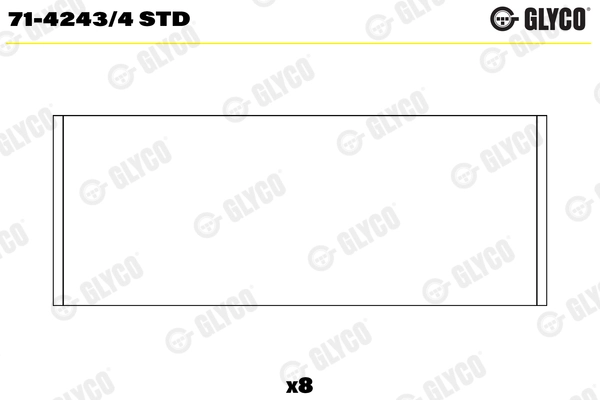 Вкладыши двигателя GLYCO 71-4243/4 STD