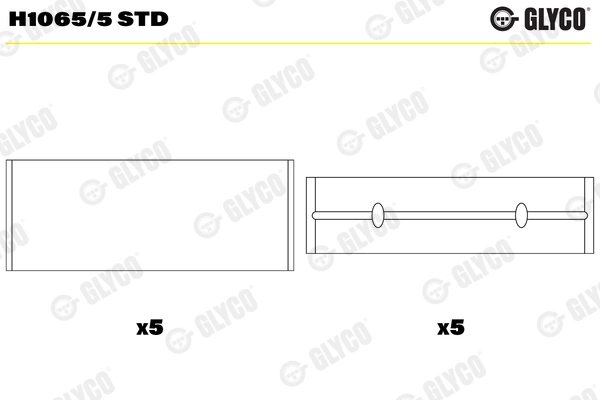 Вкладыши двигателя GLYCO H1065/5 STD