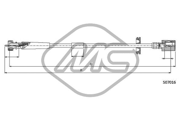 Трос спидометра METALCAUCHO 81245